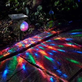 LED Saulės Vejos Kuolo Naktinis Apšvietimas RGB Spalva Keičiasi Šviesos Lauko, Sodo Kieme Villa Vandeniui Kraštovaizdžio Lempos
