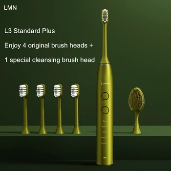 LMN L3 Sonic Elektros dantų šepetėlį Ultragarsiniu Dantų Šepetėliu Įkrovimo Šepetėliu Dantų Švaresnis Suaugusiųjų Elektros dantų šepetėlį(K2)