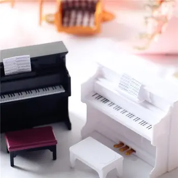 Lėlės Muzikos Instrumentai Miniatiūra Smuikui, Gitara, Saksofonas Trimitas Būgno Mikrofonas Pianinas Modelis Lėlių Priedai