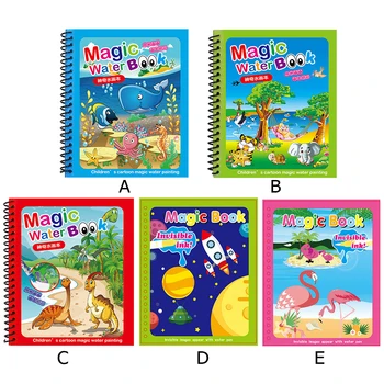 Magija Vandens Piešimo Daugkartinio naudojimo Spalvinimo Doodle Knygos Montessori Žaislai Ankstyvojo Ugdymo Vaikams Kalėdos Gimtadienio Dovana
