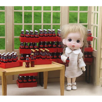 Mielas Mini Cola Miniatiūrinės Maisto Scena Modelis Lėlės Namas Priedai Miniatiūriniai Lėlių 1:12 Lėlės Priedai Mergaičių Žaislai