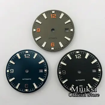 Miuksi 31mm sterilūs šviesos watch dial tinka ETA 2836/2824,Miyota 8205/8215/821A/82series，Mingzhu DG 2813/3804 judėjimas