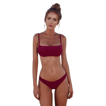 Moterų Bandeau Tvarstis Bikini Komplektas, Push-up Brazilijos maudymosi Kostiumėliai Paplūdimio maudymosi kostiumėlį Apynasrio Bikini maudymosi kostiumėlį 2021 Naujas Женщины