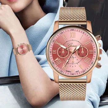 Moterų Laikrodžiai Rose Gold Žiūrėti Visą Plieno Moterų Laikrodžiai Moterims Laikrodis Ponios Riešo Žiūrėti 2021 Horloges Vrouwen Reloj Mujer