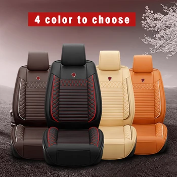 MUCHKEY Custom Automobilių Sėdynės Padengti Priekiniai 2Seats Prabanga PU Oda Automobilių Sėdynės Pagalvėlės Visų Modelis Universalus