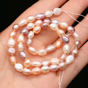 Natūralūs Gėlavandenių Perlų Karoliukus, Spalvų Maišymo Nereguliarus Perlai Moterų Papuošalai Priėmimo 