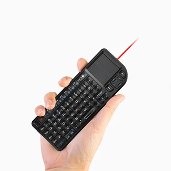 Naujas Mini 2.4 G Wireless Keyboard Su Touchpad Apšvietimas Smart TV 