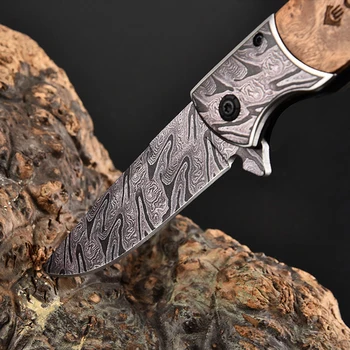Naujas Sulankstomas Peilis Peilis Kišenėje tiesus peilis 440C plieno Lauko taktinių Kišenėje peilis medžioklės Kempingas Gelbėjimo EDC peilis įrankis