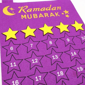 Naujausias Ramadanas Mubarakas 30days Advento Kalendorius Kabo Manė, Atgalinės atskaitos Kalendorius Vaikams Dovanos Ramadanas Reikmenys, Papuošalai