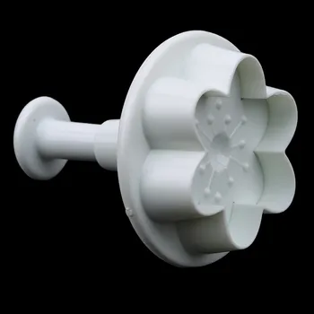 Naujų Gėlių Formos Plastikinių Kepimo Formą Virtuvės Sausainių Cookie Cutter Konditerijos Stūmoklį 3D Antspaudas Mirti Minkštas Tortas Dekoravimo Įrankiai