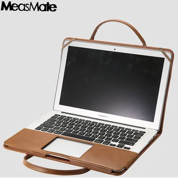 Nešiojamas Atveju krepšys Apple Macbook Pro Oro Tinklainės 11 12 13 15 colių PU Odos su Touch Juosta Naujas+skaidri klaviatūra dangtis
