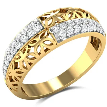 NPKDS Mados Žiedas Crystal Aukštos Kokybės Aukso Papuošalai Vestuvių Žiedas, Moterų Dalyvavimas Priedai