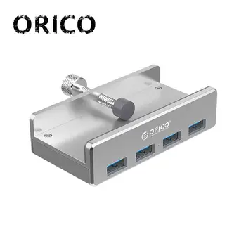 ORICO MH4PU Aliuminio 4 Prievadai USB 3.0 Įrašo tipo CENTRU Desktop Laptop Įrašą Diapazonas 10-32mm Su 150cm Data Kabelis - Sidabro ir ZH