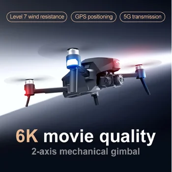 Originalus 2021 M1 Pro 2 drone 4k HD mechaninė 2-Ašis gimbal kamera 5G wifi gps sistema palaiko TF kortelę tranai atstumas 1.6 km