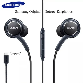 Originalus Samsung AKG VPK USB C TIPO Ausinės Skaitmeninis HIFI Ausinių Su Mikrofonu/Nuotolinio Valdymo Galaxy S20 S21 Note10 Pro A8S A80