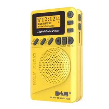 P9 Mini-Ultra plonas Kišenėje DAB Skaitmeninis Radijas FM Skaitmeninis Demodulator Nešiojamas MP3 Grotuvas su 1.44 colių LCD ekranas, Parama TF kortelę