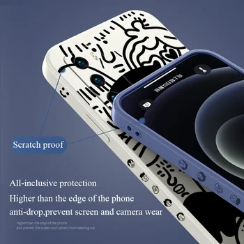 Paprastas Pieštukas Avataras Telefoną Atveju Huawei P40 P40Lite 30 P20 Mate 40 40Pro 30 20 Pro Lite P Smart 2021 Y7a Silikono Padengti