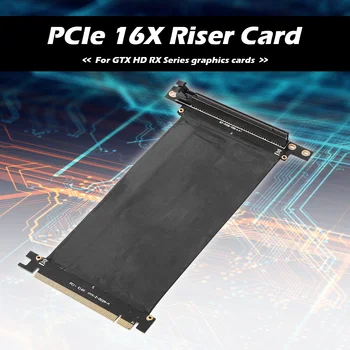 PCI Express PCI-e3.0 16x Lankstus Kabelis-prailgintojas 90 Laipsnių Pratęsimo Prievado Adapteris Grafika Vaizdo plokštė Pratęsimo Kabelis Kabelis L