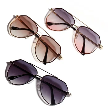 Peekaboo vyrų flat top akiniai nuo saulės moterims, metalinis rėmas 2019 m. vasarą moterys, aišku objektyvas saulės akiniai vyrams uv400 mėlyna rožinė, violetinė