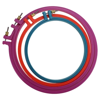 Plastikinis rėmelis, siuvinėjimo lankelis žiedas siuvinėjimo kryželiu turas mašina linijos vertus spalva atsitiktinis