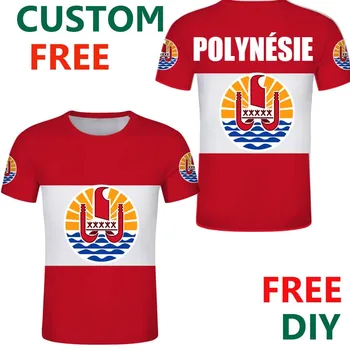 Prancūzijos Polinezija Nemokamų Užsakymą Vėliava, herbas Marškinėlius Tahitian Vyrų Emblema Narių Jersey City
