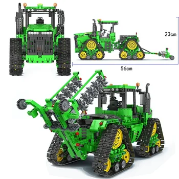 Sandėlyje Nugalėtojas Miesto Technikos Rc Vikšrų Kelio Traktoriai Inžinerijos Kasimo Mašinos Sunkvežimio Modelis Blokai Žaislai