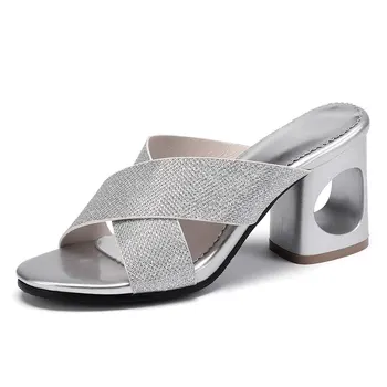 Sgesvier 2020 naujausias moterų sandalai aikštėje aukštakulniai sandalai vasarą šalies vestuvių bateliai moteris šlepetė, didelio dydžio, 32-48 G507