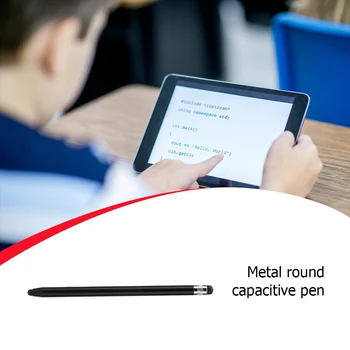 Spalvinga Jutiklinio Ekrano Rašikliu Dual Vadovai Galų Capacitive Stylus Piešimo Pieštuku IPad Tablet PC Kompiuteris 