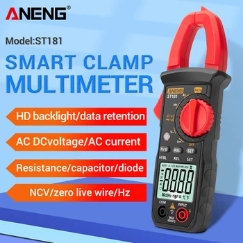 Srovės Matuoklis Ammeter Voltmeter ANENG ST181 Srovės Testeris, Skaitmeninis Zondas Bandymo Skaitmeninis Multimetras Atsparumas Testeris