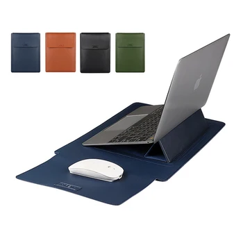 Stendas Padengti Minkštos PU Odos Laptop Sleeve For Macbook Air Pro 13.3 14 15.6 colių Nešiojamas Krepšys Nešiojamojo kompiuterio Planšetinio kompiuterio Atveju Xiaomi 