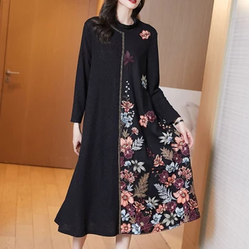 Suknelė Vakarų stiliaus buvo plonas, didelio dydžio bazės sijonas per kelio sijonas moterų pavasario 2021 naujas