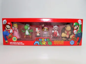 Super Mario anime Lėlės Mario bros Luigi Yoshi rinkti Modeliu Originalius Papuošalus veiksmų skaičius, Animacinių filmų Odyssey vaikas Kalėdų Dovana
