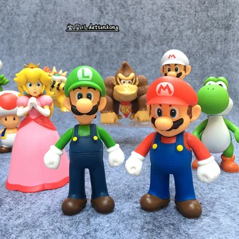 Super Mario Žaislai Mario bros Luigi Odyssey Duomenys Mario Bros Mario figūrėlių, PVC Žaislas Sumos Super Mario Anime Pav Modelis