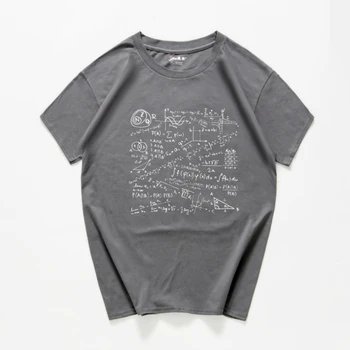 T-shirt Vyrai Matematinė Formulė, spausdinami vyriški marškinėliai Big Bang Teorija marškinėliai vyrams sportwear prekės-drabužiai, viršuje tees medvilnės