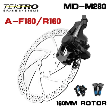 TEKTRO MD-M280 Kalnų Dviratis-Hidrauliniai Diskiniai Stabdžiai su TR160 160mm Viela-reguliuojamas mechaninė diskiniai stabdžiai MTB Dviračių Stabdžių dalys