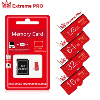 Ultra Atminties Kortelę Micro SD Kortele 8GB/16GB/32GB/64GB/128GB micro sd carte memoire 32gb C10 Mini TF Kortelę su SD adapteriu