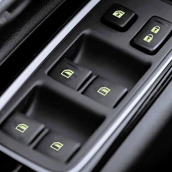 Universalus Automobilių langų šviesos mygtuką lipdukas liuminescencinės Pinstriping Pin Stripe 
