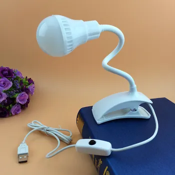 USB LED Clip-Ant Stalo Lempa Šviesos Įrašą Mažas LED Stalo Lempa Mokytis Office USB Mini Naktį Šviesos