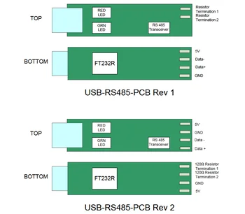USB-RS485-PCBA FTDI USB Įtaisytą RS485 Konverteris PCB Assy