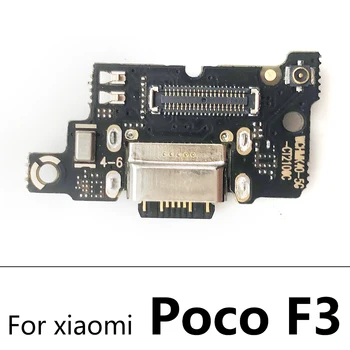 USB Įkrovimo Jungtis Dock Flex Kabelis Su Mikrofonu Mobiliojo Telefono Dalys Xiaomi Mi Poco F1 F2 Pro M3 F3 X3 NFC Poco X3 Pro