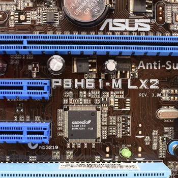 Už Asus P8H61-M LX2 v3.0 Plokštė Intel LGA 1155/Lizdas H2 su I/O plokštės SATA 2 Naudoti Mainboard rinkinys