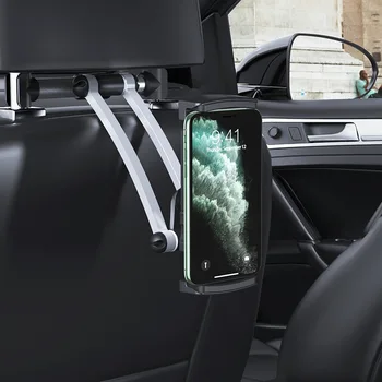Vmonv Aliuminio Automobilio galinės Sėdynės Pagalvėlės Mobilųjį Telefoną, Automobilio Laikiklis Reguliuojamas 5-13 Colių Tablet Kalno Automobilių Stovėti 