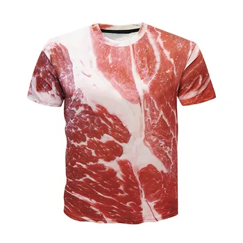 Vyrų ir moterų trumparankoviai 3D krūtinės raumenų spausdinti įdomu T-shirt, 2021 naują atsitiktinis mados vasaros trumparankoviai marškinėliai