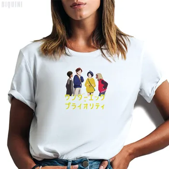 Įdomu, Kiaušinių Prioritetas Anime T Marškinėliai Moterims Grafinis Tees Trumpas Rankovės Vasaros Viršūnes 2021 Kawaii Medvilnės Harajuku Drabužių Estetikos