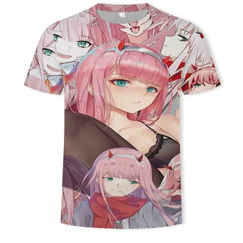 2020 Karšto pardavimo 3D Anime Shirt Spausdinti Saldus Cute Girl Vyrų streetwear marškinėliai trumpomis Rankovėmis Moterų Negabaritinių marškinėliai vienas gabalas