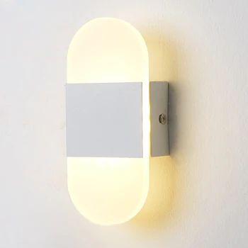 Deyidn LED Sienos Lempos Minimalistinio Akrilo Sconce Naktiniai Sienų apšvietimo AC90-260V Studijų Kambarys, Koridorius, Laiptai, Patalpų Dekoratyvinės Lempos