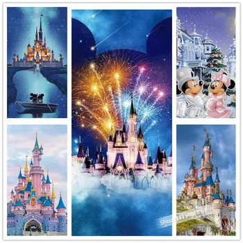 Disney 5D Diamond Siuvinėjimo Mickey Mouse Diamond Tapybos Kryželiu Krištolo ir Deimantų Mozaikos Vaizdą Sienos Menas Namų Dekoro Dovana
