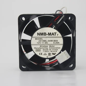 NMB-MAT 2410ML-04W-B50 B00 Serverių Vėsinimo Ventiliatorius DC 12V 0.26 A 60x60x25mm 3-vielos