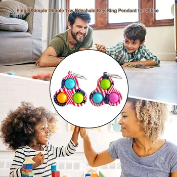 Paprasta Dimple Fidget Žaislai Mažiems Fidget ToyPush Įtempių Vaikams Suaugusiųjų Švietimo Paprasta Dimple Pop-Up Jav Vėliava Modelis