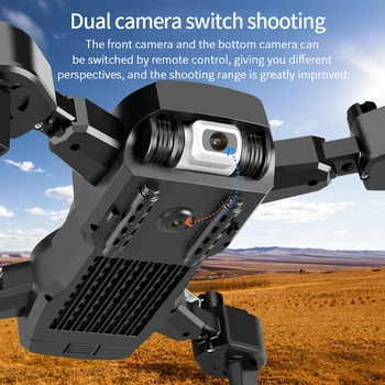 S60 Drone 4k HD Plataus Kampo Dual Camera 1080P WiFi Fpv Drone Aukštis Išlaikyti Quadcopter Realaus Laiko Dėžė Rc Sraigtasparniai Žaislų